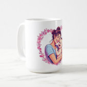 T-Shirt Kaffeetasse (Vorderseite Links)