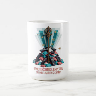 T-Shirt Kaiser der Fernbedienung Kaffeetasse