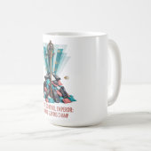 T-Shirt Kaiser der Fernbedienung Kaffeetasse (VorderseiteRechts)