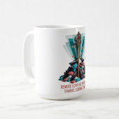 T-Shirt Kaiser der Fernbedienung Kaffeetasse (Vorderseite Links)