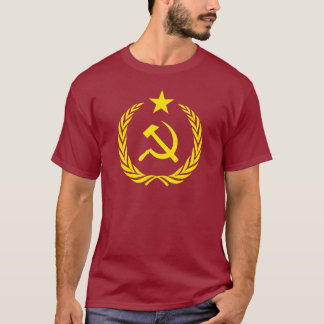 T - Shirt-kalter Kriegs-Kommunist-Flagge T-Shirt