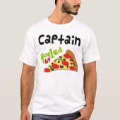 T-Shirt Kapitän-(lustige) Pizza (Vorderseite)