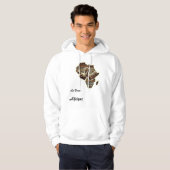 T-Shirt Kapuzenjacke der Afrikanischen Macht Hoodie (Vorne ganz)