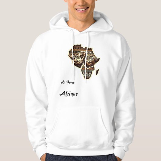 T-Shirt Kapuzenjacke der Afrikanischen Macht Hoodie (Vorderseite)