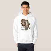 T-Shirt Kapuzenjacke der Afrikanischen Macht Hoodie (Vorne ganz)