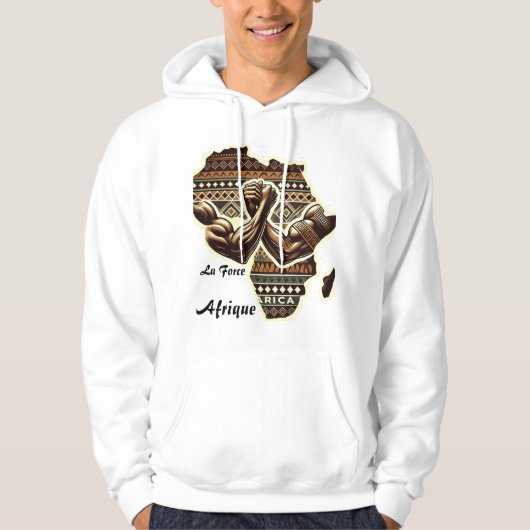 T-Shirt Kapuzenjacke der Afrikanischen Macht Hoodie (Vorderseite)