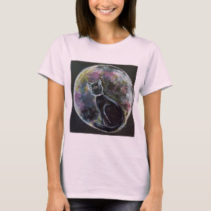T - Shirt Katze auf dem Mond