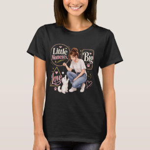 T-Shirt Katzenliebhaber Kleine Momente Große Erinn