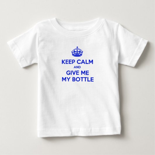 T-Shirt Keep Calm Bottle English (Vorderseite)