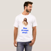 T-Shirt "Keep Life Simple" mit Jesus (Vorne ganz)