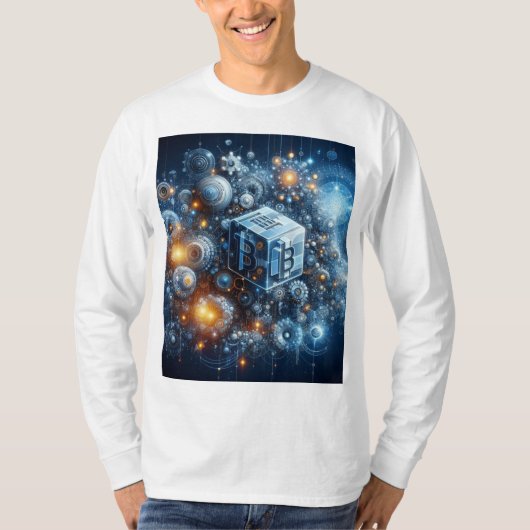 T - Shirt-KI x-Blockchain-Revolution T-Shirt (Vorderseite)