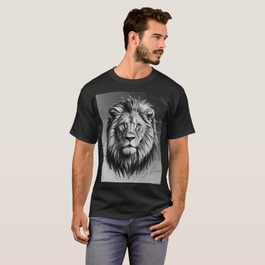 T - Shirt "King of the Dschungel" - Lion Art Editi (Vorne ganz)
