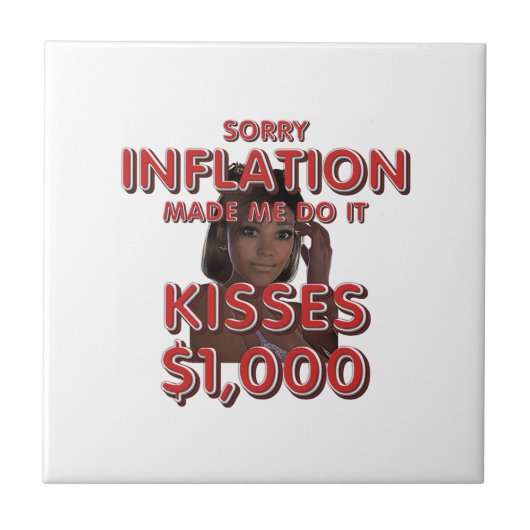 T-SHIRT Kiss Inflation Tile Fliese (Vorderseite)