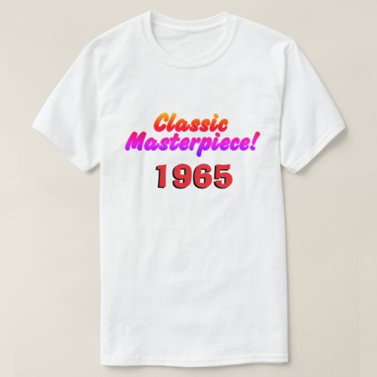 T - Shirt "Klassisches Meisterwerk - 1965" (Design vorne)