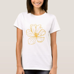 T-Shirt Kleine gelbe Blume
