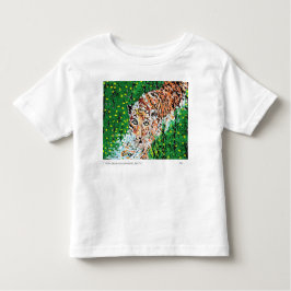 T - Shirt: Kleinkind, das ein Tiger Zeichne Kleinkind T-shirt