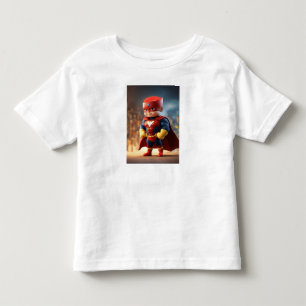 T - Shirt Kleinkind Fine Jersey Kinder Superheld-D
