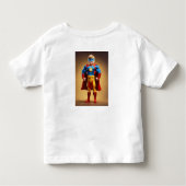 T - Shirt Kleinkind Fine Jersey Kinder Superheld-D (Rückseite)