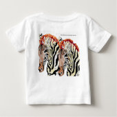 T - Shirt Kleinkinder: Zebra (Rückseite)