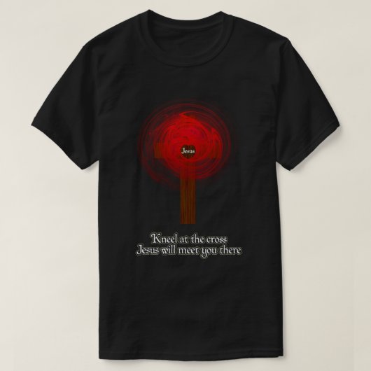 T - Shirt- Kneel am Kreuz (dunkel) T-Shirt (Design vorne)