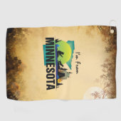 T-SHIRT komme ich aus Minnesota Golfhandtuch (Horizontal)