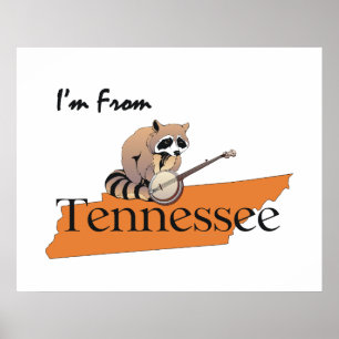 T-SHIRT komme ich aus Tennessee Poster
