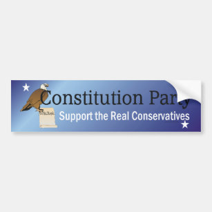 T-SHIRT Konstitutions-Party Autoaufkleber