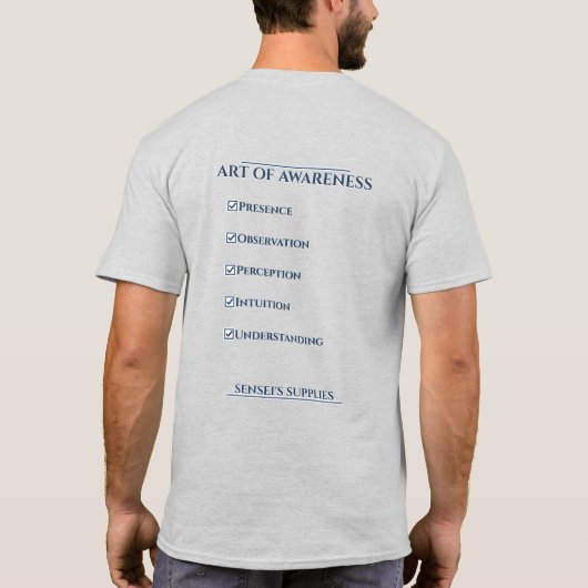 T-Shirt 'Kunst der Achtsamkeit' (Rückseite)