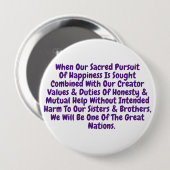 T - Shirt Kurze Erinnerung, um unsere heiligen Wer Button (Vorne & Hinten)