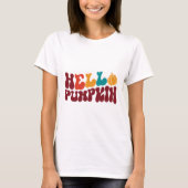 T - Shirt Ladys Hello Pumpkin (Vorderseite)