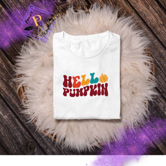 T - Shirt Ladys Hello Pumpkin