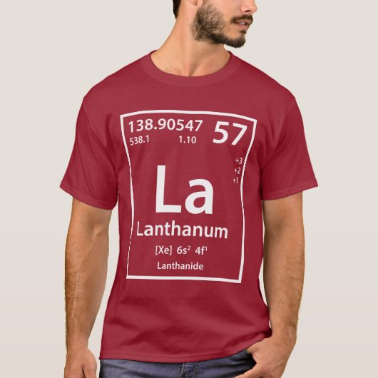 T - Shirt Lanthanum-Element (weiß) (Vorderseite)