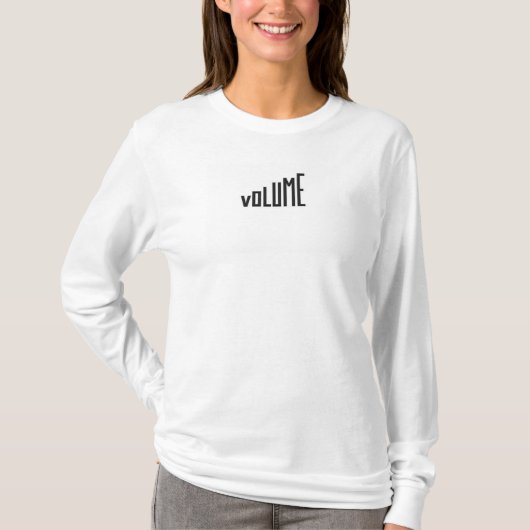 T-Shirt "Lautstärke einstellen" (Vorderseite)