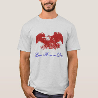 T-Shirt 'Lebe frei oder stirb'