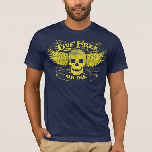 T-Shirt 'Lebe frei oder stirb' (Vorderseite)