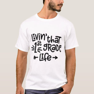 T-Shirt 'Leben wie in der 1. Klasse - Zurück zur S