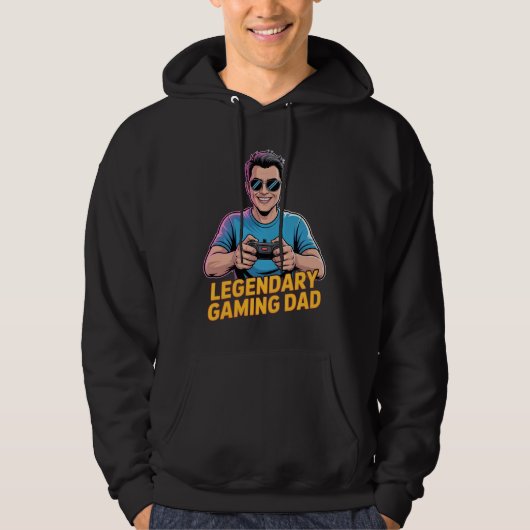 T-Shirt 'Legendärer Gamer-Vater' für Väter, die Ga Hoodie (Vorderseite)