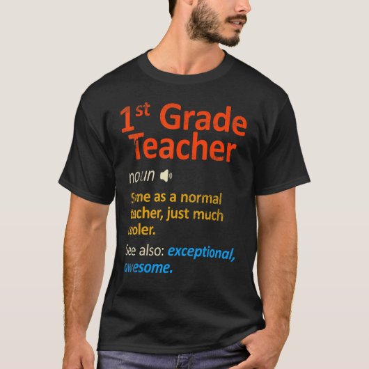 T-Shirt Lehrer der ersten Klasse (Vorderseite)
