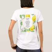 T - Shirt Lemonade/Zitronenrezeptur (Rückseite)