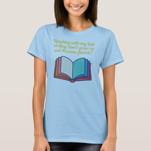 T-Shirt 'Lesen mit meinen Kindern' (Vorderseite)