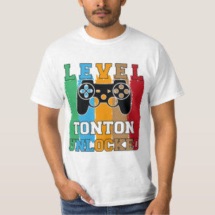 T-Shirt Level Tonton Unlocked Design Wht