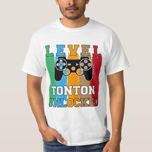 T-Shirt Level Tonton Unlocked Design Wht (Vorderseite)