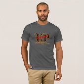 T-Shirt Level Up Love – Gothic-Typografie-Design (Vorne ganz)