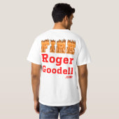 T - Shirt-Licht Art Feuer-Roger Goodell T-Shirt (Schwarz voll)