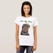 T-Shirt Liebe meine Mama Rottweiler (Vorne ganz)
