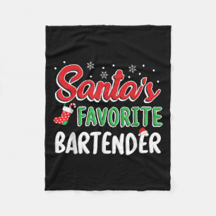 T-Shirt Lieblingsbarkeeper des Weihnachtsmanns Süß Fleecedecke