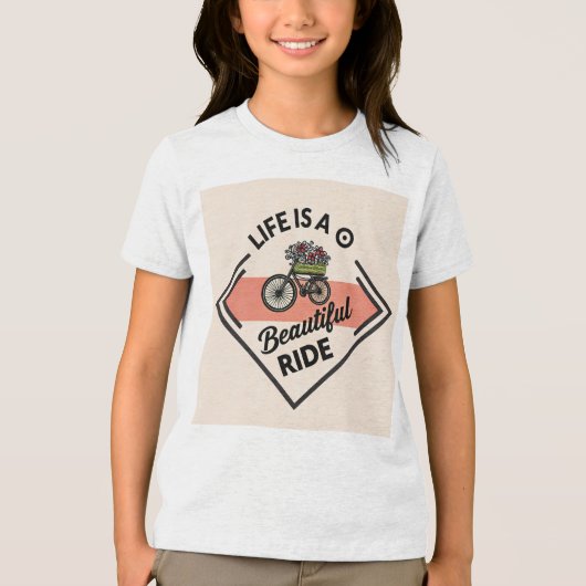T-Shirt Life Is A Beautiful Ride Tri-Blend Shirt (Vorderseite)