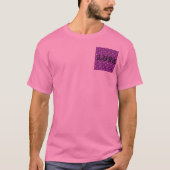 T - Shirt LILA PINK LIEBE Unisex (Vorderseite)