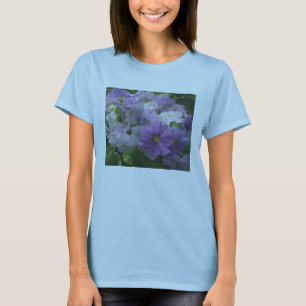 T - Shirt lila weiße Blume