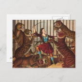 T-SHIRT Lion Queen Postkarte (Vorne/Hinten)